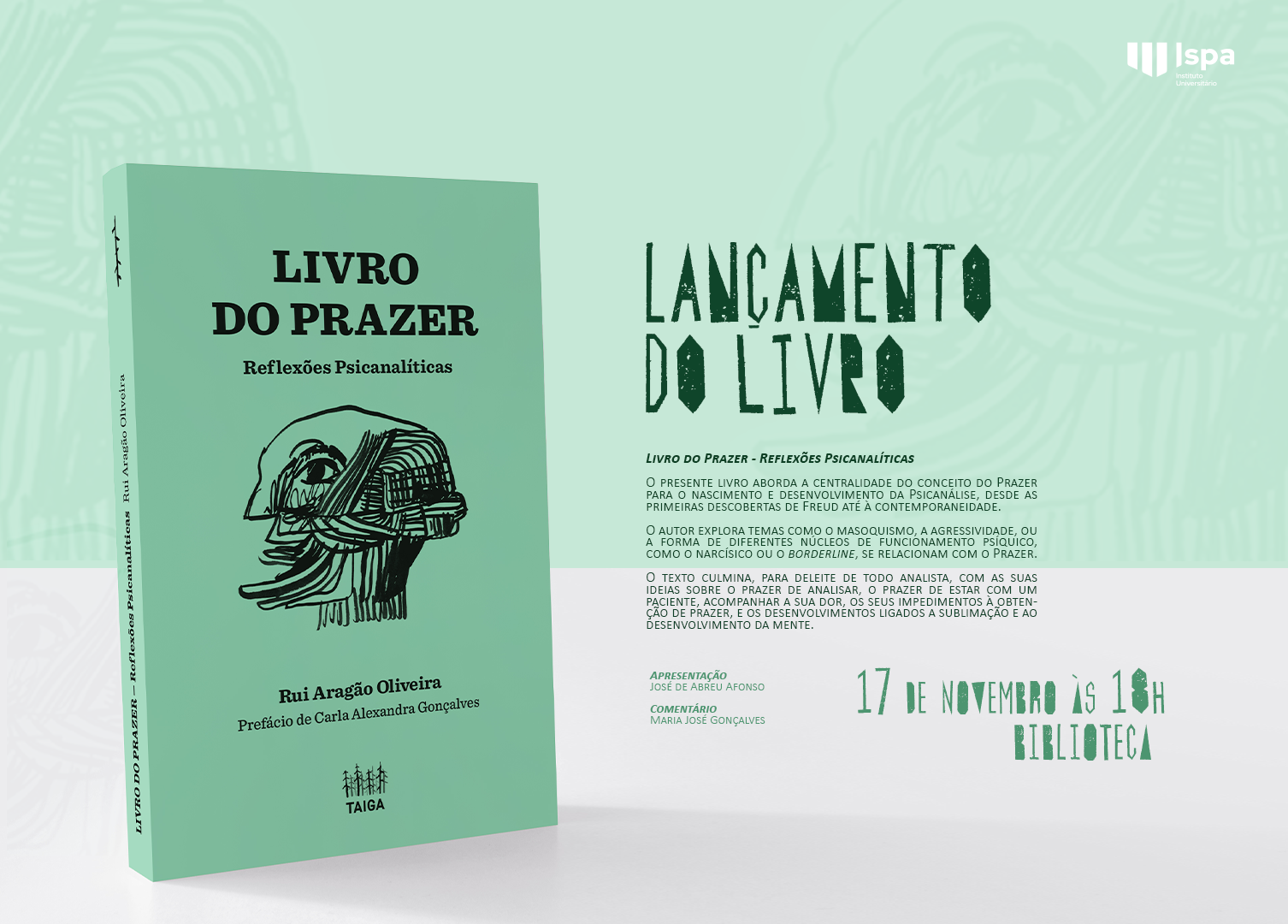 Lan Amento Do Livro Do Prazer De Rui Arag O Oliveira Ispa