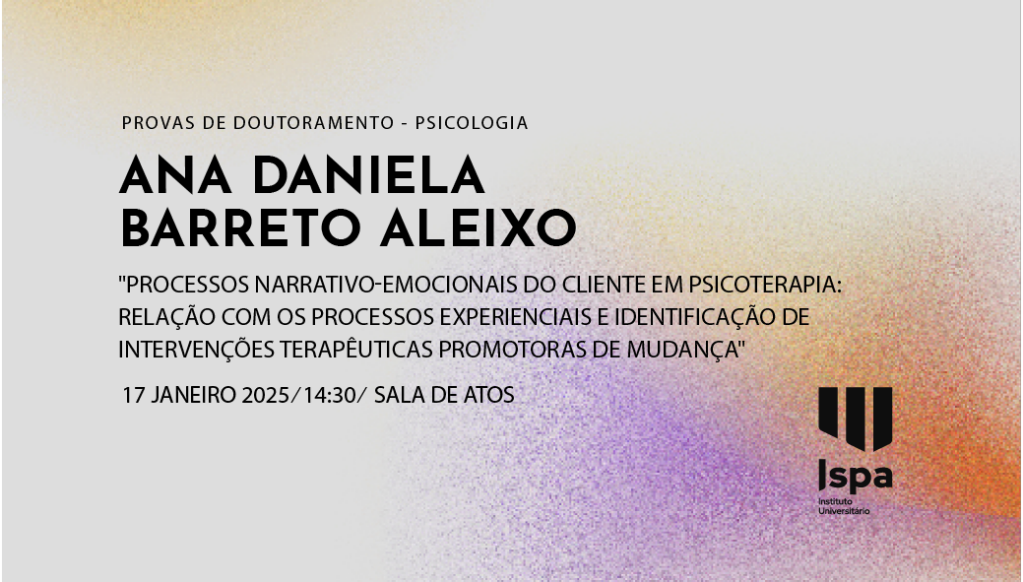 Provas de Doutoramento – Ana Daniela Barreto Aleixo