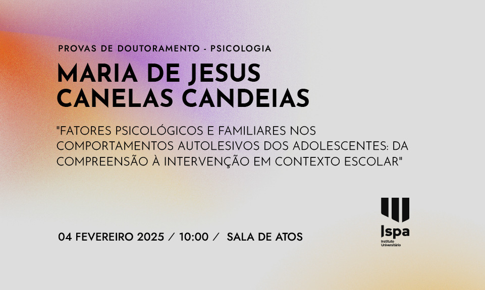 Provas de Doutoramento – Maria de Jesus Canelas Candeias